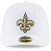Men's New Orleans Saints New Era White Omaha Low Profile 59FIFTY Fitted Hat 3156593